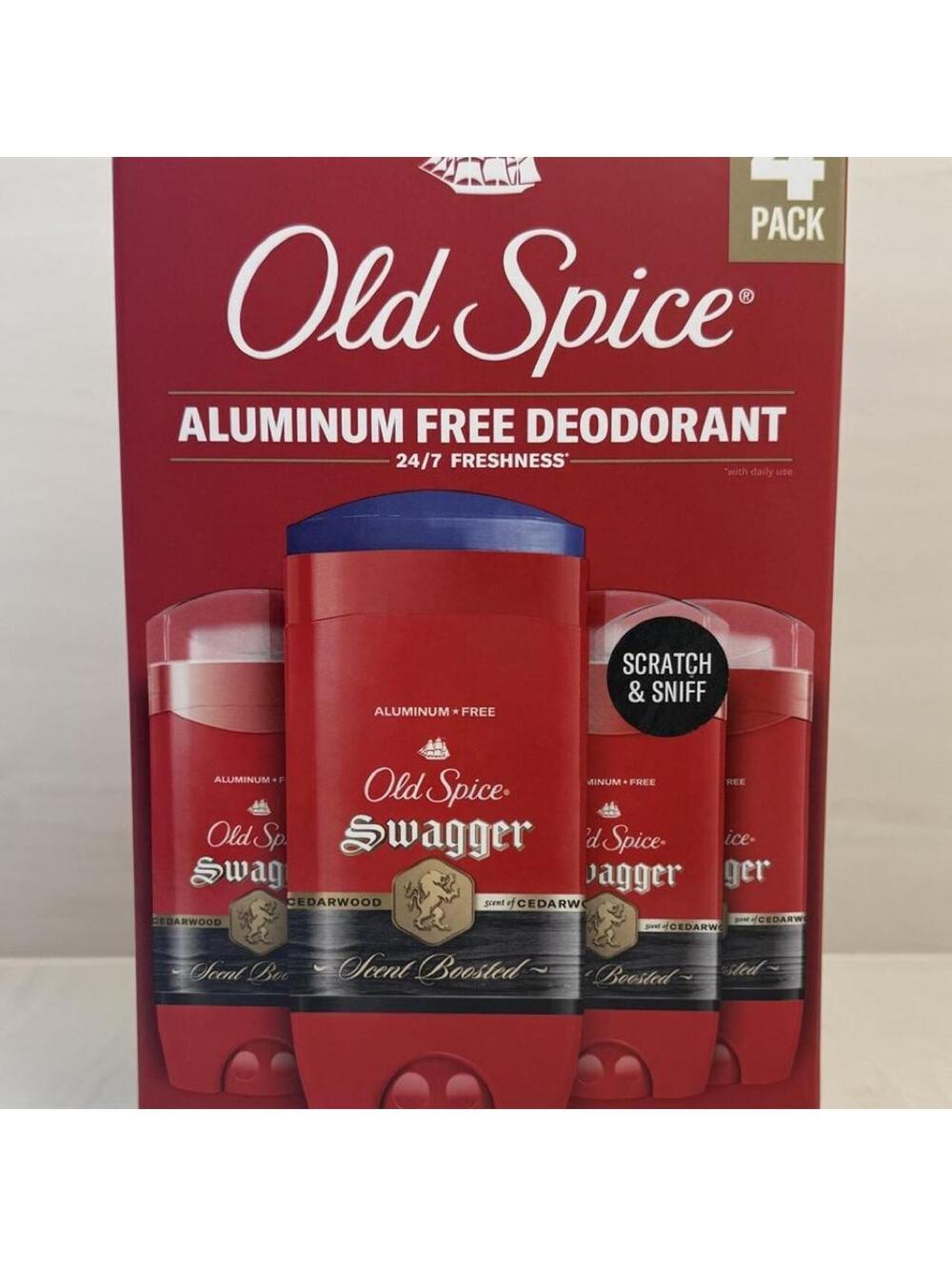 Old Spice Swagger Aluminum-Free Deodorant 4-Pack 3 oz – Brand New